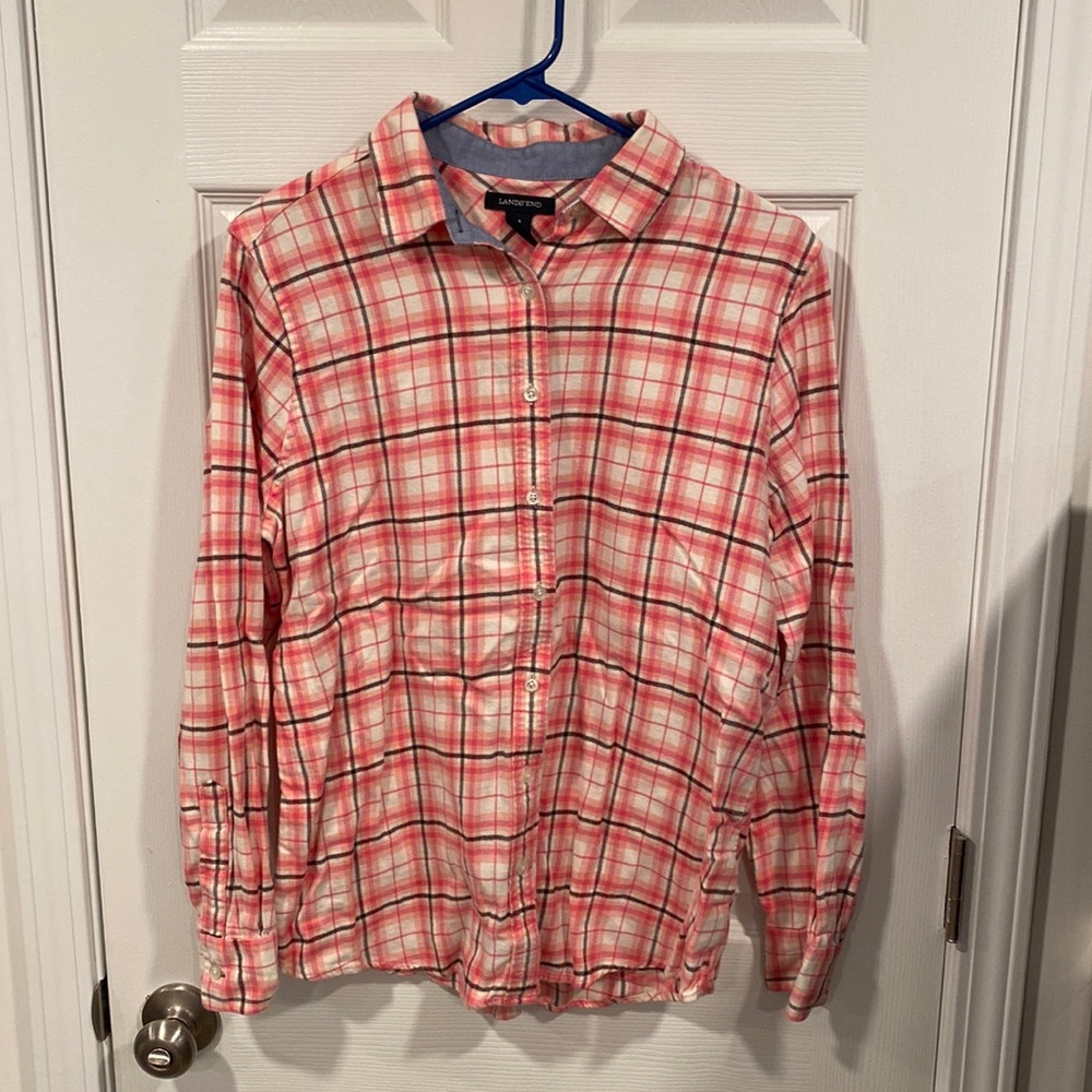 Pink Flannel Button Down